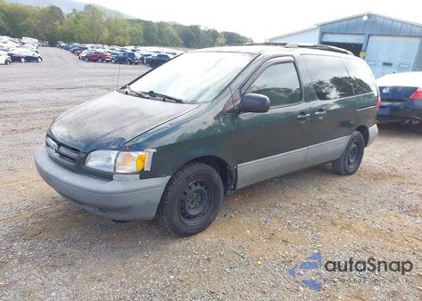 2000 Toyota Sienna Le z USA, uszkodzony, nr VIN 4T3ZF13C6YU205637